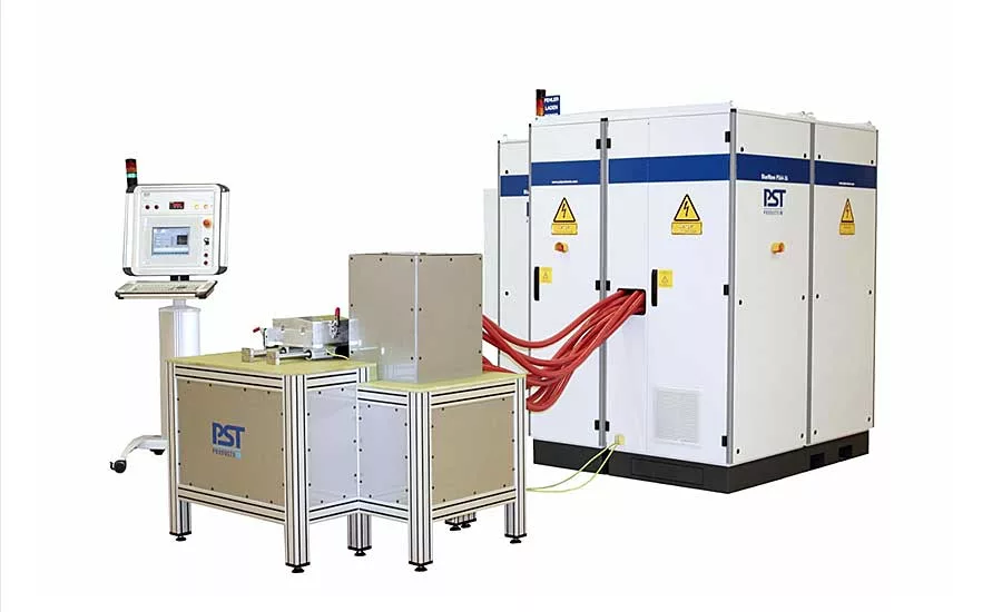 A typical magnetic pulse welding system