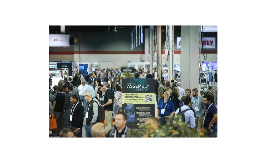 crowded convention hall at the Assembly Show