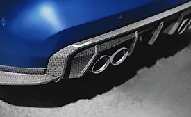 A close-up of the flax fiber materials used on new BMW cars