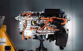 Prototype for the fuel cell drive system on display at BMW