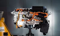 Prototype for the fuel cell drive system on display at BMW