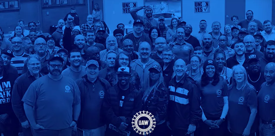 UAW Members in a UAW collage