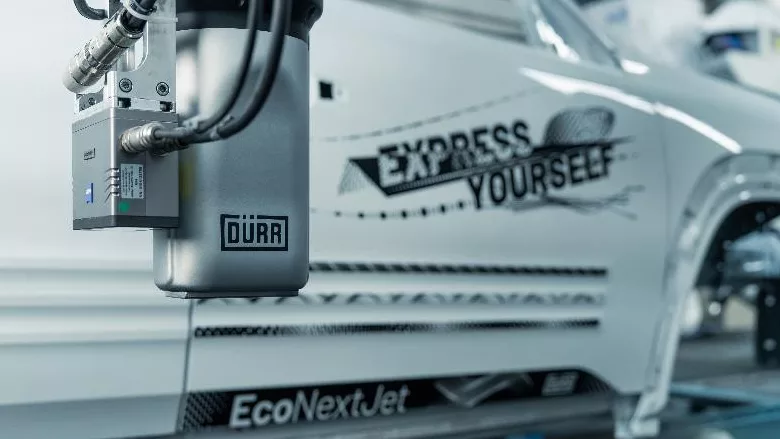 EcoNextJet applies custom graphics anywhere on the body with pinpoint precision