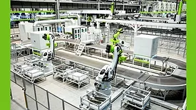View Inside Zoomlion's factory, showing the assembly lines