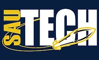 SAUT Logo with letters and rocket