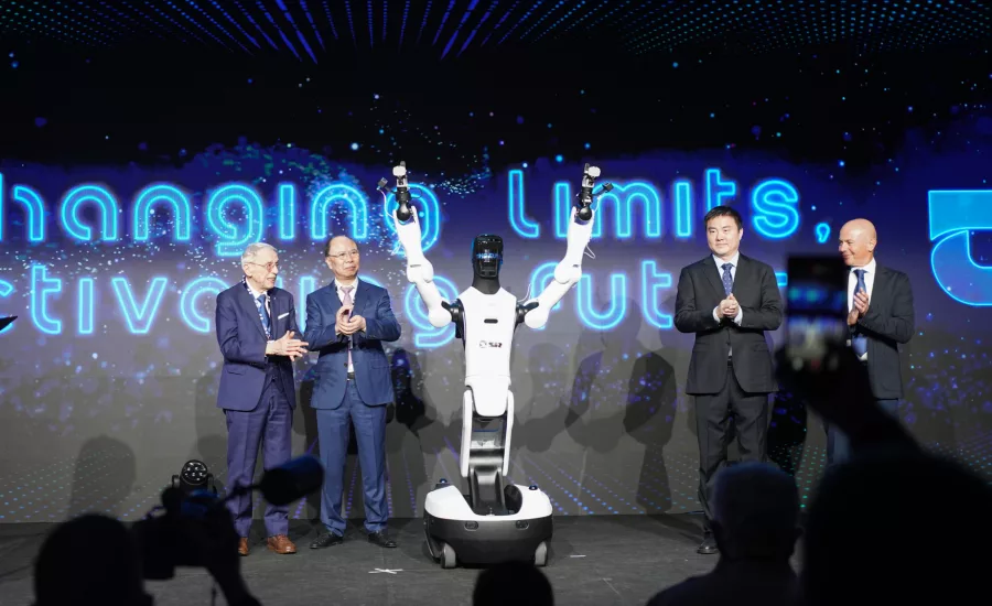 AGIBOT humanoid robot on display in Munich