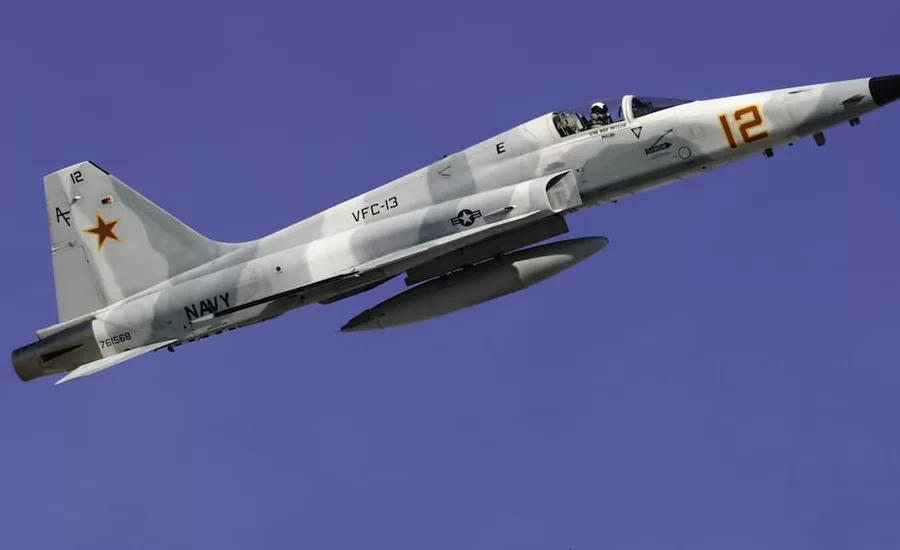 A Navy jet with a J85 engine