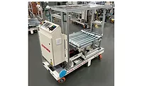 AGV system with powered conveyor AGV system with powered conveyor
