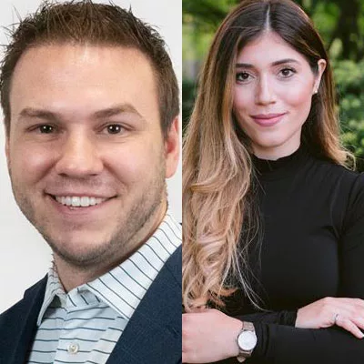 Nick Funyak and Miriam Hamadani