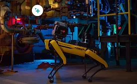 Boston Dynamics Spot Robot Using Google Robotics AI System Industrial Inspection