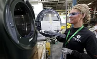 GE Appliances Worker on Line