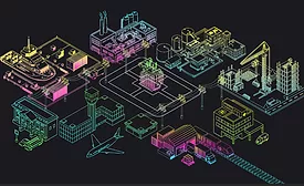 Octave Intelligence industrial AI platform visualization showing connected manufacturing operations, infrastructure monitoring and smart factory data analytics systems