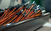 Wire Harness Connector Assemblies for Manufacturing Close-up of bundled wire harness connector assemblies with multiple colored wires and electrical connectors prepared for assembly operations.
