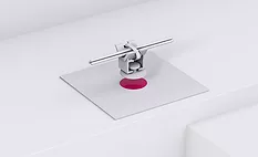 Illustration of an automated adhesive dispensing system applying sealant to a component for precision bonding and electronics assembly.