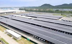 solar car park at Ford
