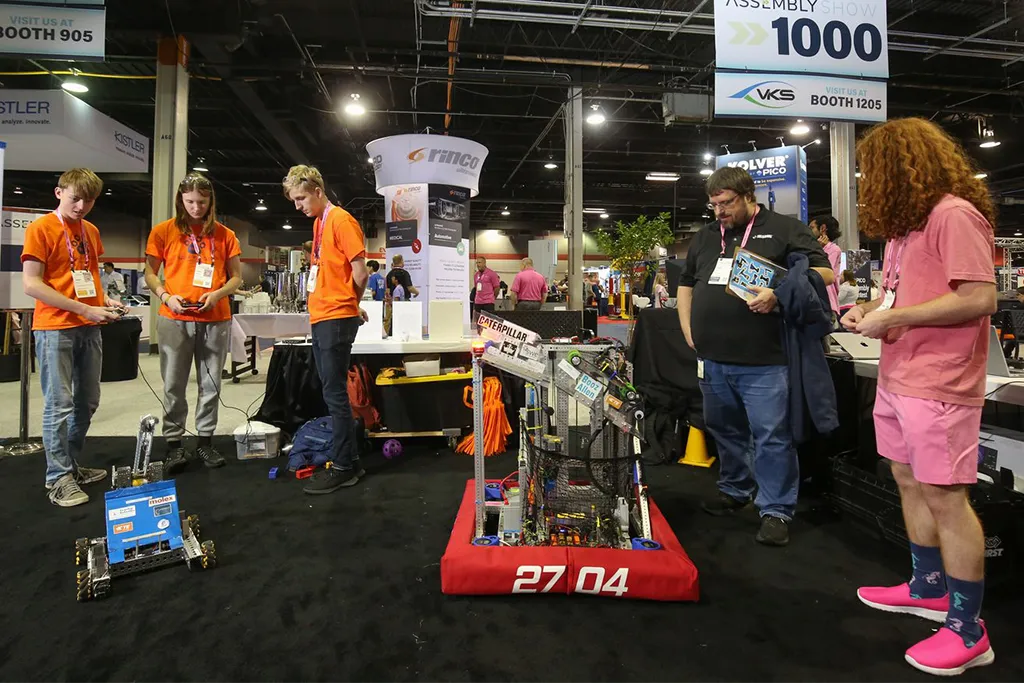 FIRST Robitics teams at The ASSEMBLY Show