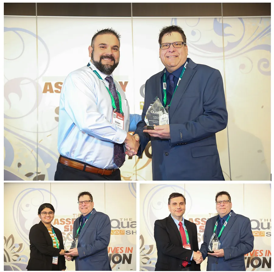 Darryl Seland presents the Quality Awards