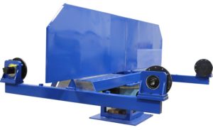Double trunnion blue side view
