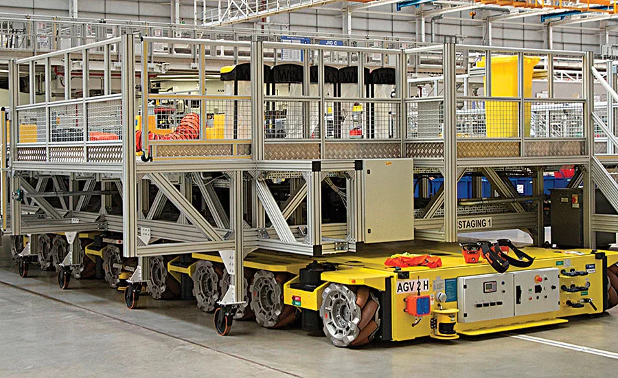 Airbus Improves Wing Assembly With Mobile Platforms