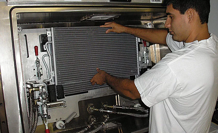 Leak Testing Auto Parts