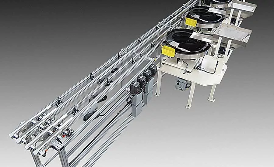 Low-Profile Conveyors Move Small Parts for Assembly