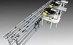 Low-Profile Conveyors Move Small Parts for Assembly