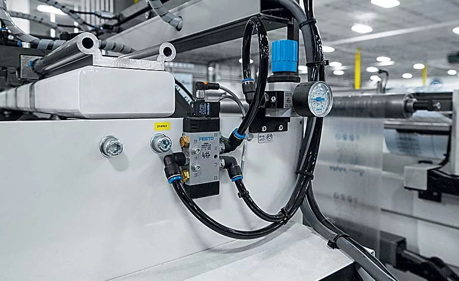High-tech motion control aids production of protective packaging
