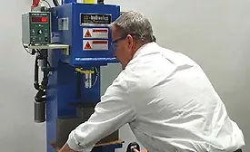 Hydropneumatic Assembly Press a Perfect Fit for Exercise Equipment Maker
