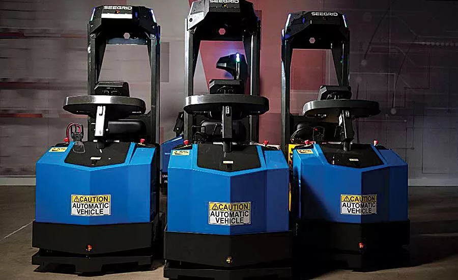 Vision-guided vehicles Deliver Parts to Appliance Assembly Line