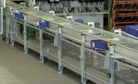Roller Conveyor Moves Axles on Skoda Assembly Line