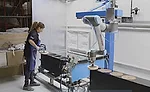 Collaborative Robot Polishes Speaker Cabinet