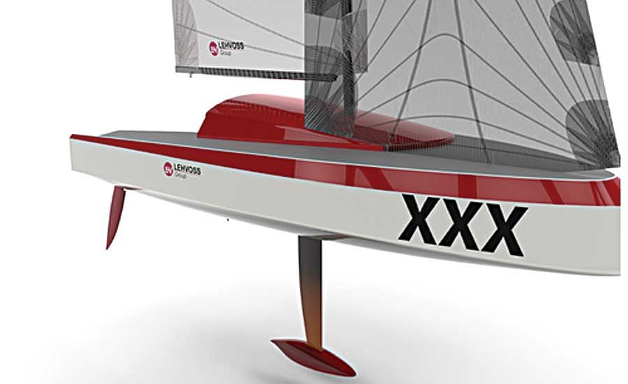 3d printed sailboat model