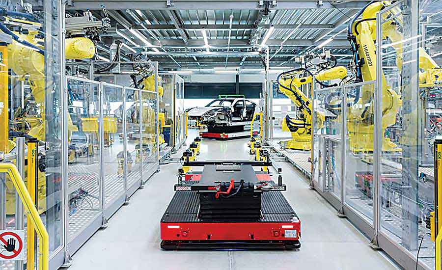 Electric vehicle makers rethink assembly processes 20191106 ASSEMBLY