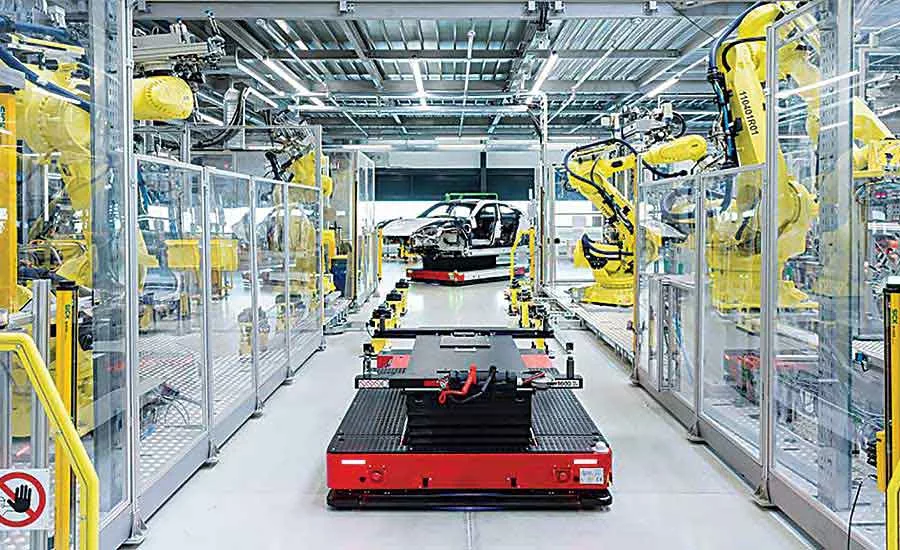 Electric vehicle makers rethink assembly processes