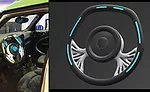 Illuminated Steering Wheel Equipped With 3D-Printed Electronics