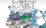 Automated System Installs Electric Vehicle Power Trains