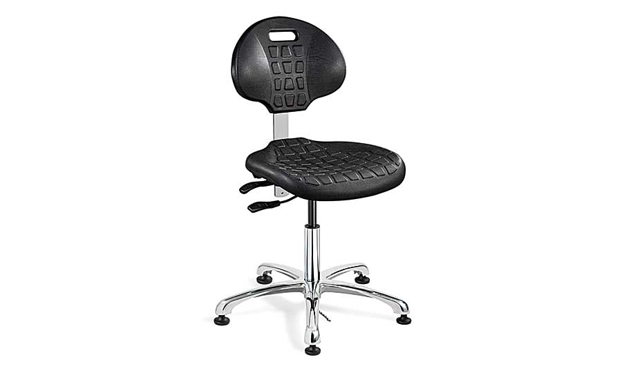 7051E ESD-safe black polyurethane chair 