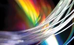 Optical fibers can transmit data at much faster speeds than traditional aluminum or copper wire