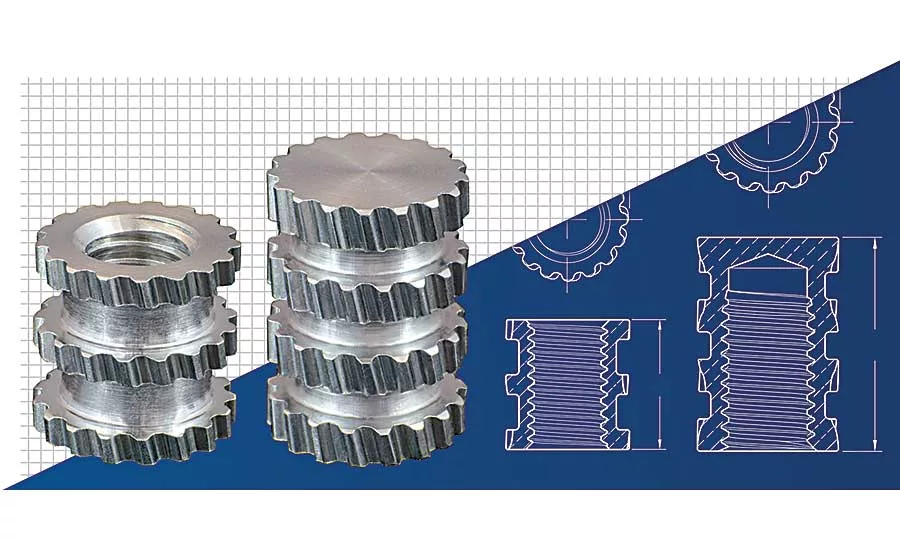 Aluminum Inserts For Plastic Assembly