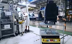 AGVs Keep Seats on the Move in Faurecia Assembly Plant