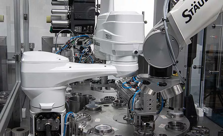 Robots Assemble Filters for Hospital Ventilators