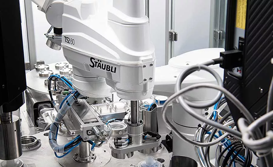 Robots Assemble Filters for Hospital Ventilators