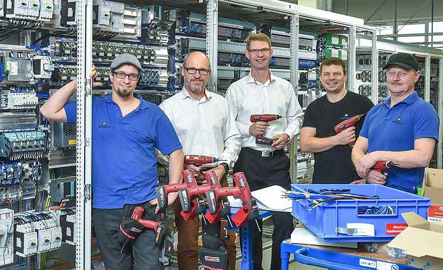 Cordless Tools Improve Ergonomics and Quality for Assembler of Electrical Equipment