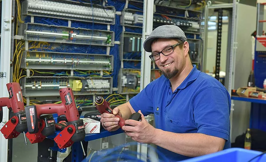 Cordless Tools Improve Ergonomics and Quality for Assembler of Electrical Equipment