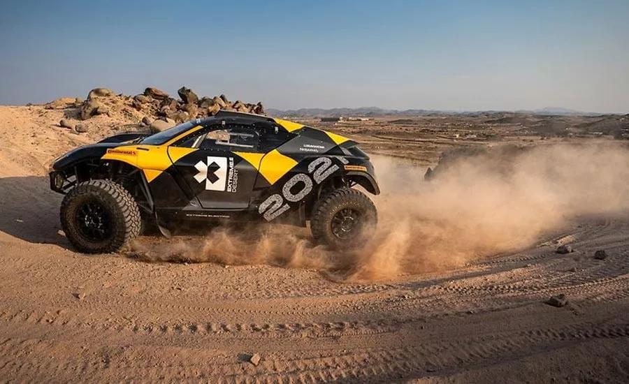 Extreme E features teams that are composed of male and female drivers. Photo courtesy Continental AG