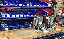 Pipe-and-Joint System Improves Ergonomics at Pump Manufacturer