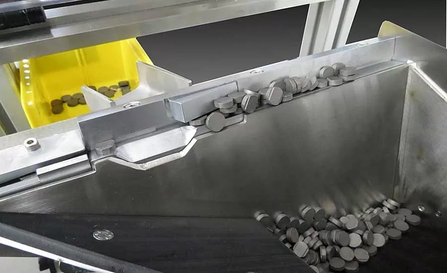 Step Feeder Supplies Magnets for Automotive Assembly