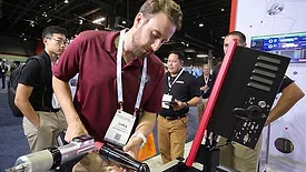 trying new technology at The ASSEMBLY Show