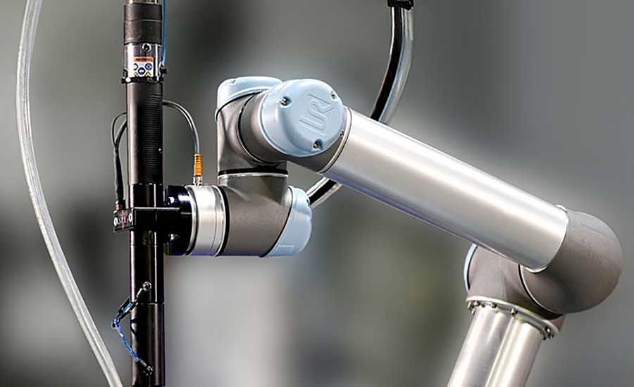 Engineers should conduct risk assessments and safety audits before deploying cobots on assembly lines. Photo courtesy Visumatic Industrial Products Inc.
