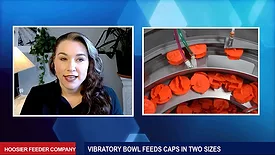 Vibratory Bowl Feeds Caps in Two Sizes